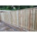 Hout-betonschutting grijs i.c.m. Douglas tuinscherm 19-planks